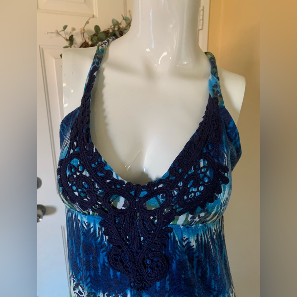 6 Degrees Blue & Green Maxi Dress - Picture 2 of 7
